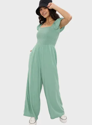 Puff Sleeve Jumpsuit