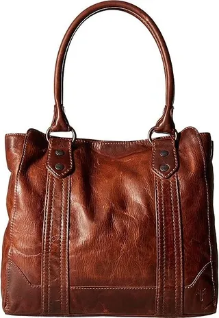 Frye Melissa Tote (Cognac Antique Pull Up) Tote Handbags