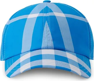 BURBERRY- Check Motif Baseball Cap