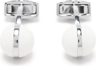 White Agate Cufflinks