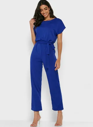 Waist Tie Detail Jumpsuit