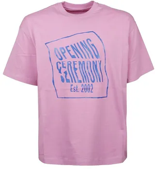 Opening Ceremony Warped Logo Printed T-Shirt
