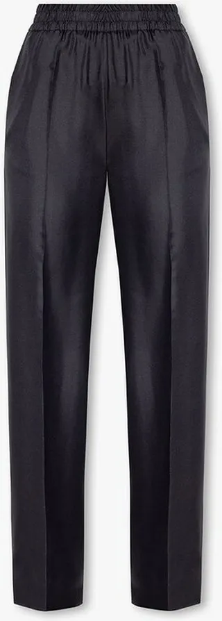 REDValentino Pleated Straight Leg Trousers