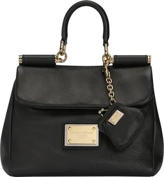 Small calfskin Sicily soft bag