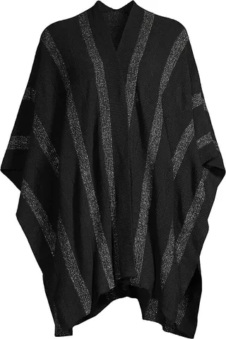 COLLECTION Metallic Striped Cape