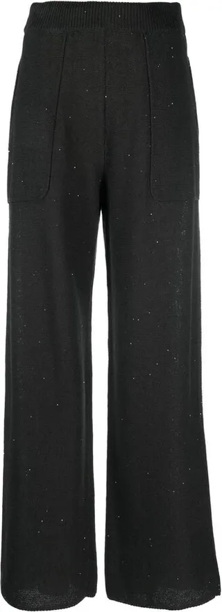 Knitted Straight-Leg Trousers