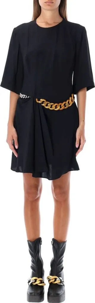 Stella McCartney Falabella Chain-Detailed Mini Dress