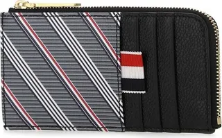 Thom Browne Striped Zipped Cardholder