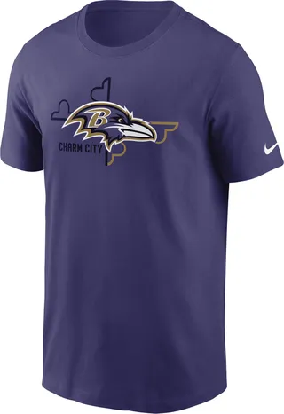 Nike Men's Local Phrase Essential (NFL Baltimore Ravens) T-Shirt in Purple
