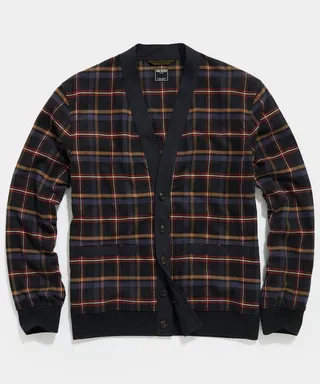 Plaid Shirt Cardigan