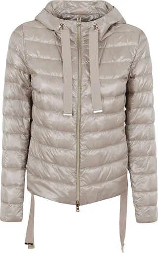 Herno Drawstring Zipped Puffer Jacket