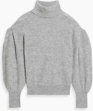 Edyna mélange knitted turtleneck sweater