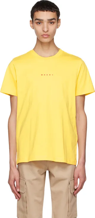Marni Yellow Printed T-Shirt