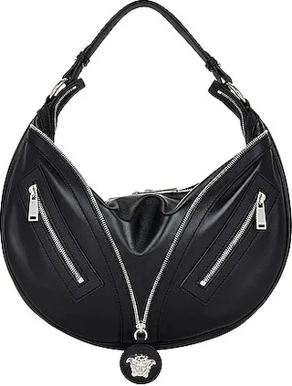 VERSACE Medusa Shoulder Bag in Black