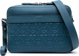Gancini leather crossbody bag