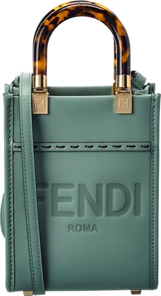 Fendi Sunshine Mini Leather Tote