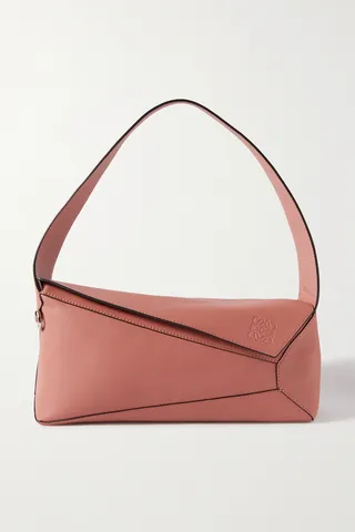 Loewe - Puzzle Medium Leather Shoulder Bag - Pink