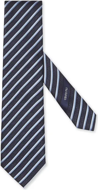 Striped Jacquard Tie