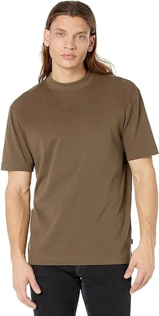 BOSS Teetimm Relaxed Fit Jersey T-Shirt (Dark Pine) Men's Clothing