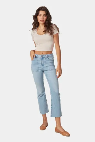 High Rise Bootcut Jeans