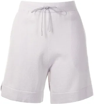 Drawstring Cashmere Shorts