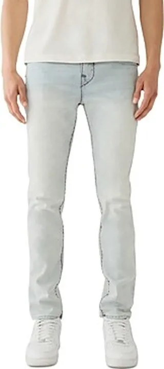 True Religion Rocco Flap Super T Relaxed Skinny Fit Jeans in Whitley