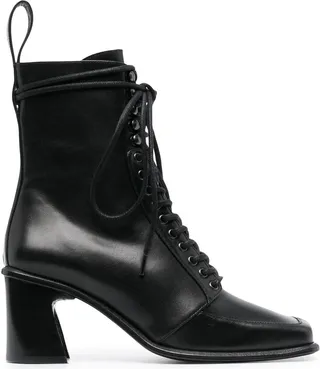 Lace-Up Leather Boots