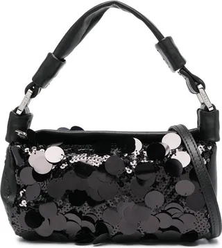 Nuage sequinned mini-duffle bag