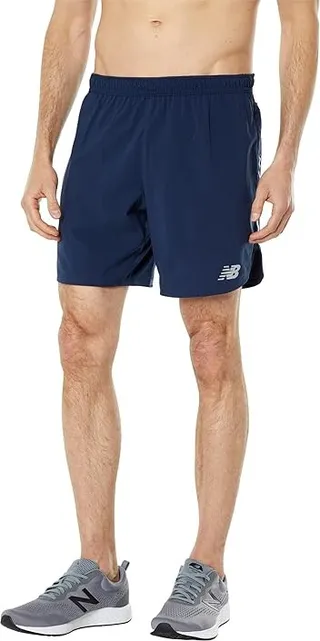 New Balance Impact Run 7 Shorts (Natural Indigo) Men's Clothing