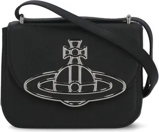 Vivienne Westwood Linda Orb Plaque Small Shoulder Bag