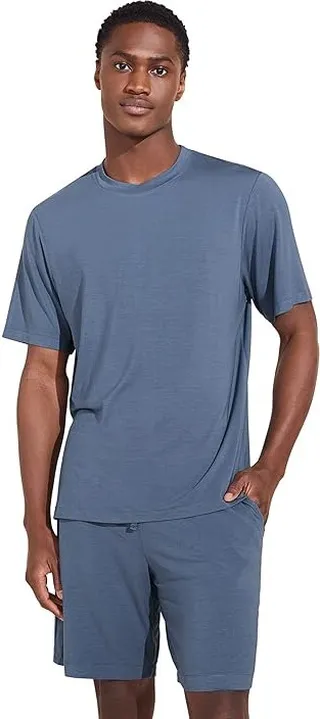 Eberjey Henry - The Short PJ Set (Coastal Blue) Men's Pajama Sets
