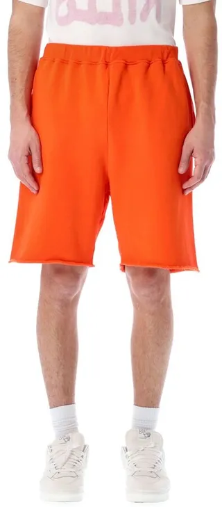 Aries Logo Printed Straight Leg Track Shorts