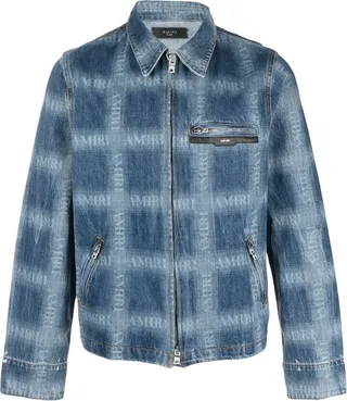 Logo-Print Denim Jacket
