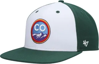 Men's '47 Brand Green Colorado Rockies 2021 City Connect Captain Snapback Hat