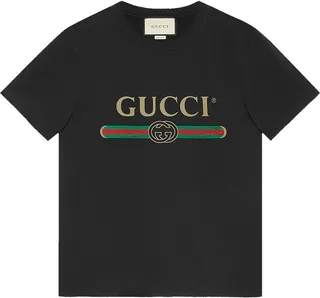 logo print faded-effect T-shirt