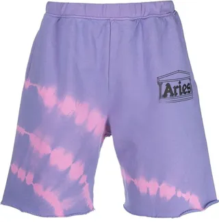 Tie Dye-Print Track Shorts