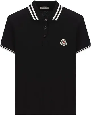 Moncler Logo Patch Short-Sleeved Polo Shirt
