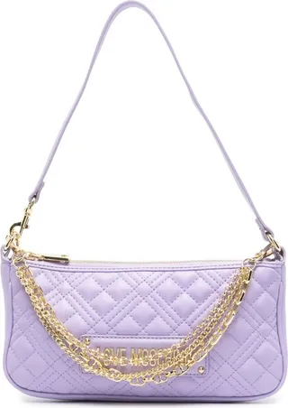 Diamond-Quilted Shoulder Bag