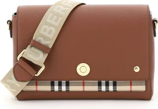 Burberry Note Vintage Checked Crossbody Bag
