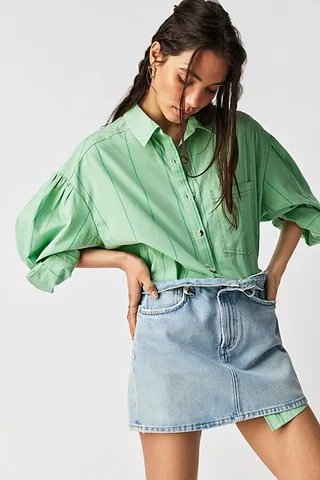 Happy Hour Stripe Top by We The Free at Free People