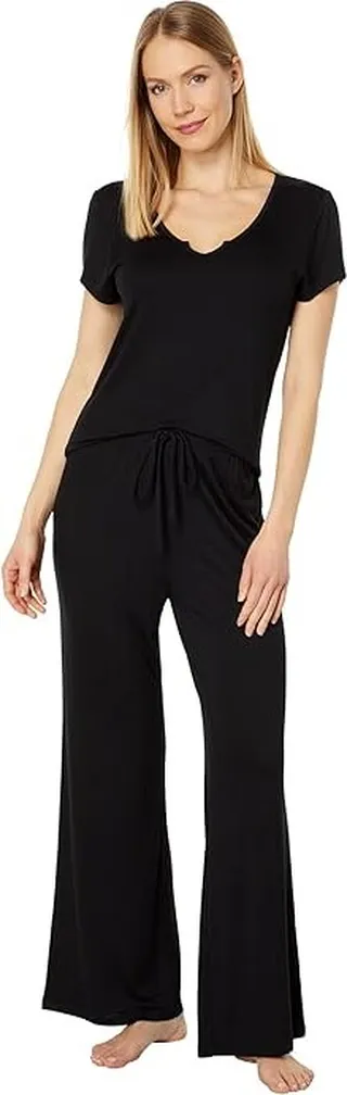 Honeydew Intimates Good Times Short Sleeve Pajama Set (Black) Women's Pajama Sets