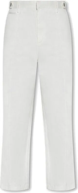 Emporio Armani Logo-Plaque Straight-Leg Trousers