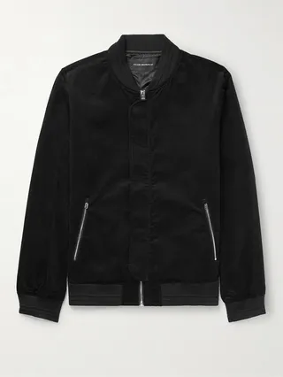 Cotton-Corduroy Bomber Jacket