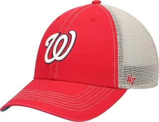 Men's '47 Red Washington Nationals Trawler Clean Up Trucker Snapback Hat