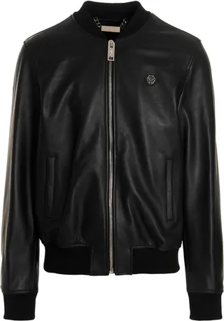 Philipp Plein Zip-Up Bomber Jacket