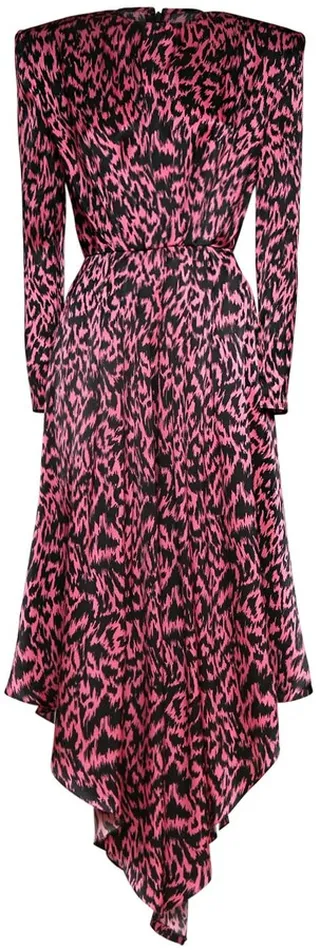 Leo printed silk charmeuse midi dress