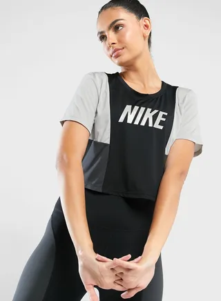 Dri-Fit One Color Block Cropped T-Shirt