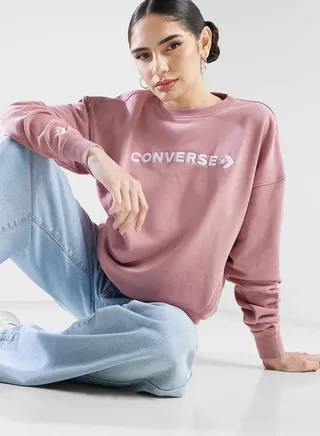 Wordmark Big Logo Boyfriend Sweatshirt