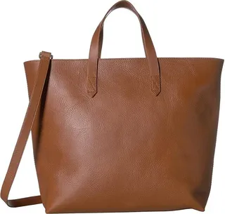 Madewell The Zip Top Transport Carryall (English Saddle) Handbags