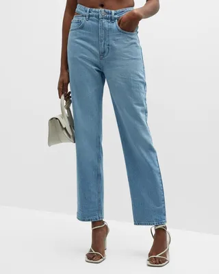 Le High N' Tight Straight Cut-Out Jeans